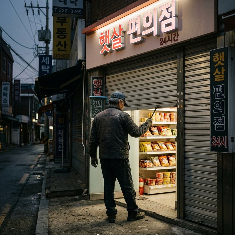 개점 준비 — 이해를 돕기 위한 연출 이미지