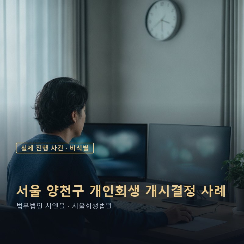 개인회생 개시결정 후 인가까지 얼마나 걸릴까｜서울 40대 실제 사례 — 이해를 돕기 위한 연출 이미지