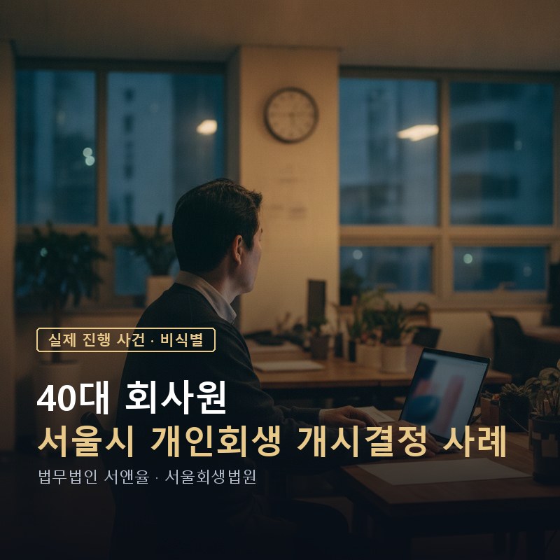 직장인 개인회생 신청방법, 회사 다니면서 준비할 수 있을까｜서울 사례 — 이해를 돕기 위한 연출 이미지