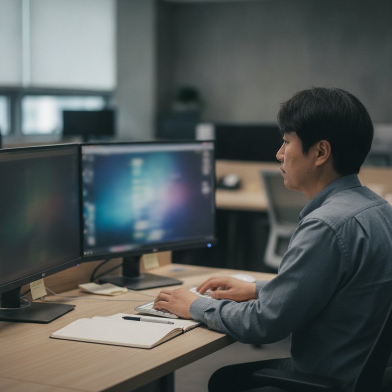노트에 지출을 적는 손